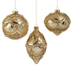 Item 281350 thumbnail Gold Pearl Trimmed Ornament