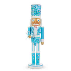Item 281360 Blue Gittered Nutcracker