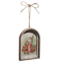 Item 281558 thumbnail Watercolor Holiday Santa Framed Ornament