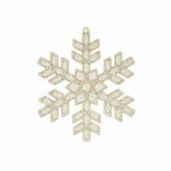 Item 281923 Champagne Gold Snowflake Ornament