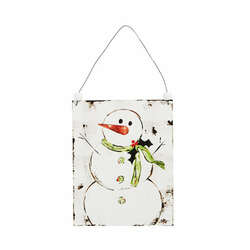 Item 281940 Snowman Wooden Ornament