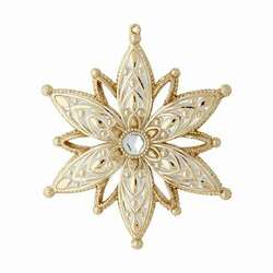 Item 282073 Gold Snowflake Ornament