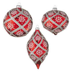 Item 282214 Diamond Point And Snowflake Ornament
