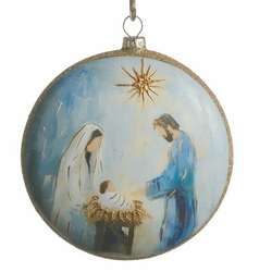 Item 282490 Blessed In Bethlehem Disc Ornament