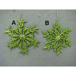 Item 302086 Apple Green Snowflake Ornament