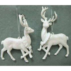 Item 302222 White Deer Ornament