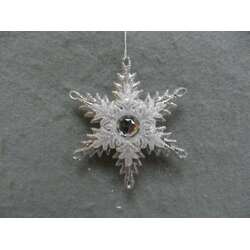 Item 303014 Silver Snowflake Ornament