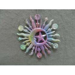 Thumbnail Multicolor Star/Moon/Sun Ornament