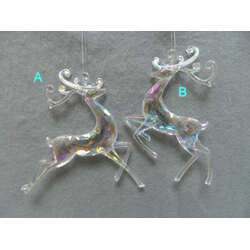Item 303043 Clear Reindeer Ornament