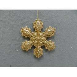 Item 303095 thumbnail Gold Snowflake Ornament