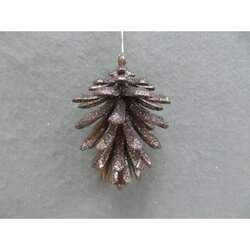 Item 303114 Light Brown Pine Cone Ornament