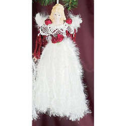 Item 312001 Red/White Angel Ornament