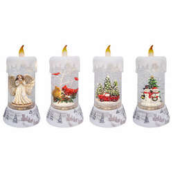 Item 322056 thumbnail Snowy Christmas Village Glitter Candle