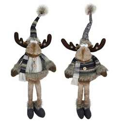 Item 322418 thumbnail Plush Moose Dangle Leg Shelf Sitter