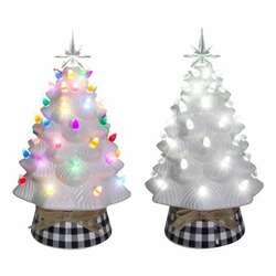 Item 322430 thumbnail LED Ceramic White Farmhouse Tree