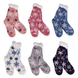 Item 322548 thumbnail Snowflake Thermal Slipper Socks