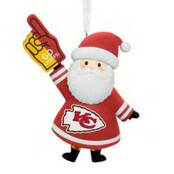Item 333060 thumbnail NFL Santa Kansas City Chiefs Ornament