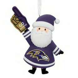 Item 333066 thumbnail NFL Santa Baltimore Ravens Ornament