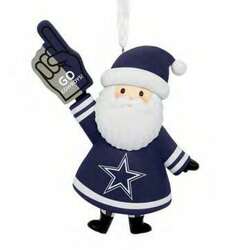 Item 333073 thumbnail NFL Santa Dallas Cowboys Ornament