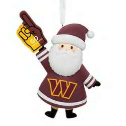 Item 333139 thumbnail Nfl Santa Washington Commanders Ornament