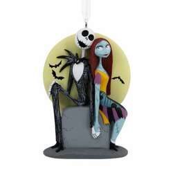 Item 333400 thumbnail Jack Skellington And Sally On Tombstone Ornament