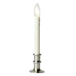 Item 358005 thumbnail Battery Operated Brushed Nickel Hugger Window Candle