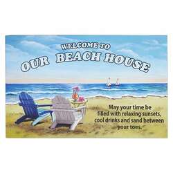 Item 396254 Wood Welcome To Beach House Sign