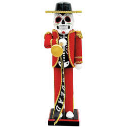 Item 401032 Day Of Dead Bugler Nutcracker
