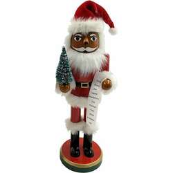 Item 401116 AA Santa With Tree and List Nutcracker