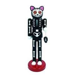 Item 401142 Day Of The Dead Cat Nutcracker