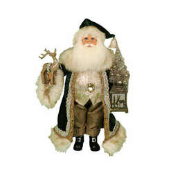 Item 403030 thumbnail Lighted Woodland Emerald Santa