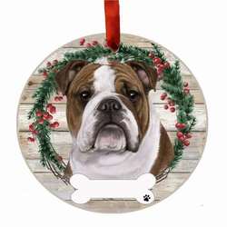 Item 407371 thumbnail BULLDOG WREATH ORNAMENT