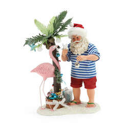 Item 410230 By The Sea Flamingle Possible Dreams Santa 