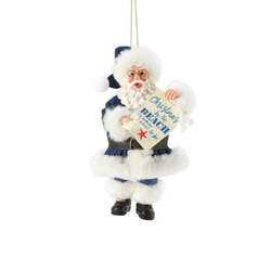 Item 410243 Christmas By The Beach Ornament