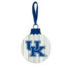 Item 416448 thumbnail University of Kentucky Wildcats Slat Board Ball Ornament