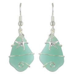 Item 418015 thumbnail Sea Glass Starfish Earrings