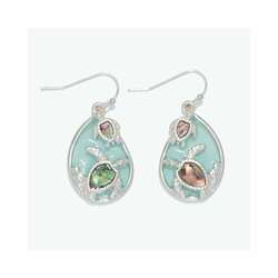 Item 418103 thumbnail Aqua Abalone Turtle Earrings