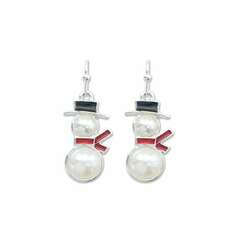 Item 418130 thumbnail Pearl Snowman Earrings