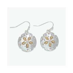 Item 418156 thumbnail Two Tone Sand Dollar Earrings