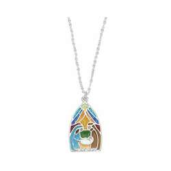 Item 418307 thumbnail Stainded Glass Nativity Necklace