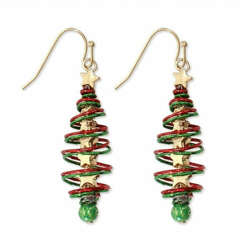 Item 418337 thumbnail Gold Wire Twisted Trees Earrings