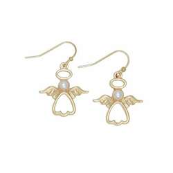 Item 418360 thumbnail Dainty Gold Angels With Pearls