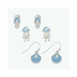 Item 418517 thumbnail Ocean Blue Sea Life Trio Earrings