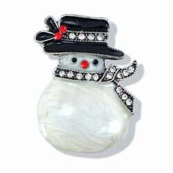 Item 418614 thumbnail Crystal Snowlady Pin