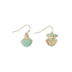 Item 418774 thumbnail Mint Shell With Hidden Pearl Earrings