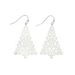 Item 418867 thumbnail Silver Christmas Trees Earrings