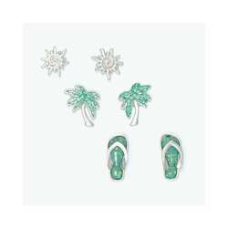 Item 418910 thumbnail Silver Sun With Mint Palm Tree And Flipflops