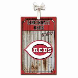 Item 420128 Cincinnati Reds Corrugate Ornament