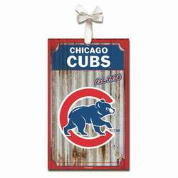 Item 420980 Chicago Cubs Corrugate Ornament