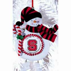 Item 421151 North Carolina State University Wolfpack Snowman Ornament